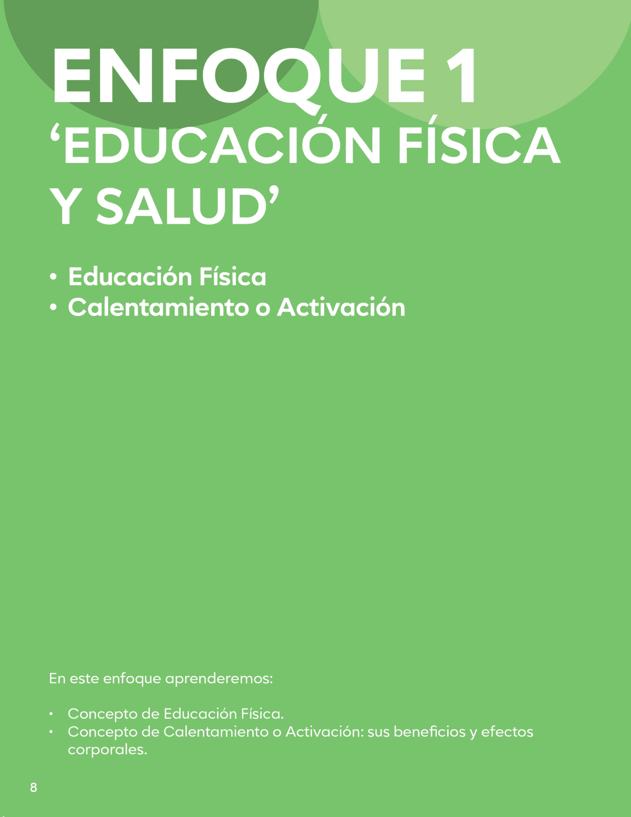 Enfoque 01 — Educación Física y Salud